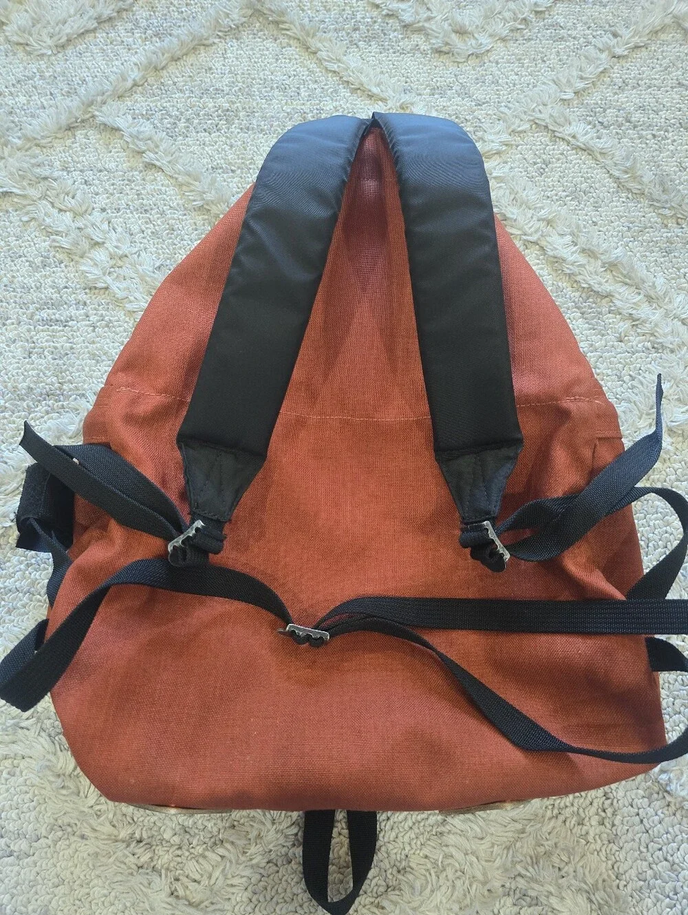True Vintage 1970’s- 1980s KELTY Rust Orange Soft Pack Backpack Rucksack Daypack